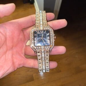 Cartier Gold and Silver Diamond Watch